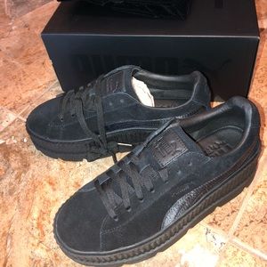 Fenty Puma Black Cleated Creepers Suede Women’s